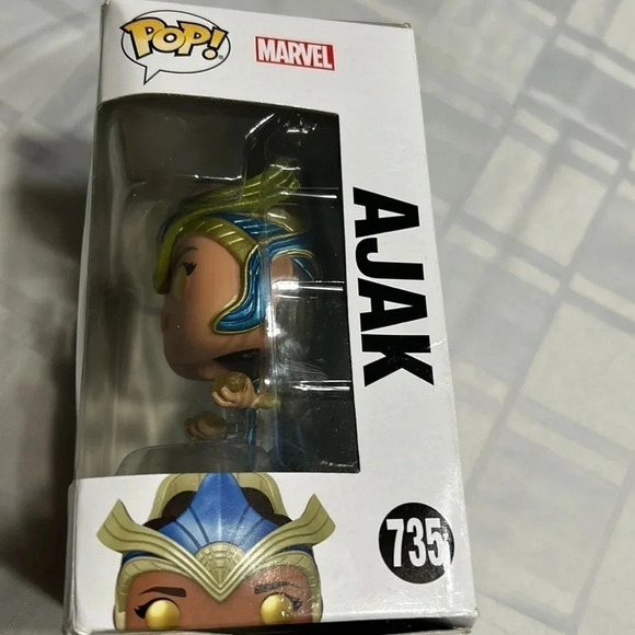 Funko Pop Marvel AJAX. 735  ETERNALS bobble  head figurine. Sealed - Picture 4 of 7